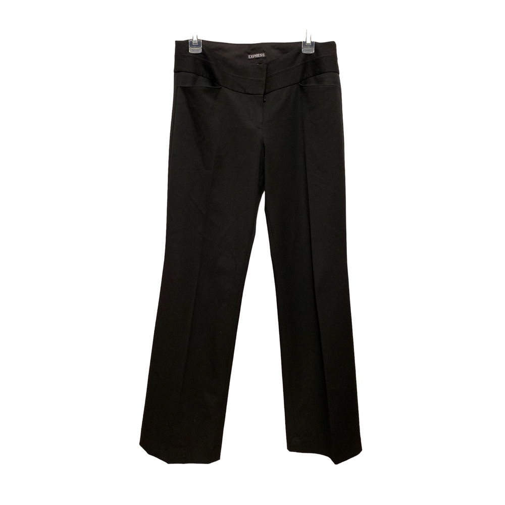 Express Editor Flare 8R Black Pants